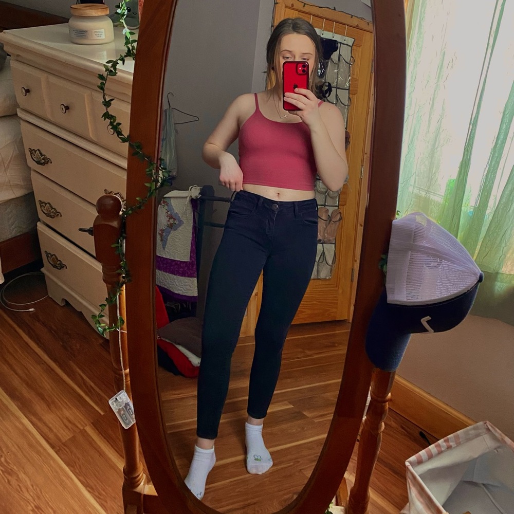 ❗️SOLD❗️AE black jeggings (short)